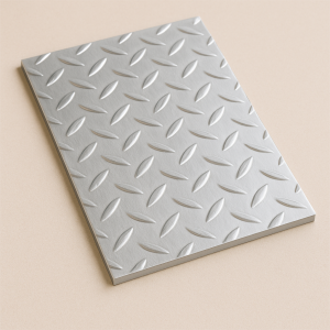 Алюминиевый рифленый лист даймонд 1,2х1200х2500 мм АМц в наличии в Ульяновске